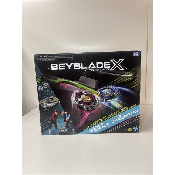 Beyblade Xtreme Battle Set – Dagger Dran 4-60R & Tusk Mammoth 3